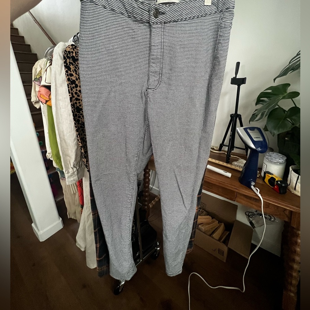 Free people small plaid skinny pants size 28